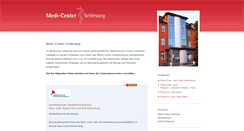 Desktop Screenshot of medicenter-schleswig.de