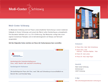 Tablet Screenshot of medicenter-schleswig.de